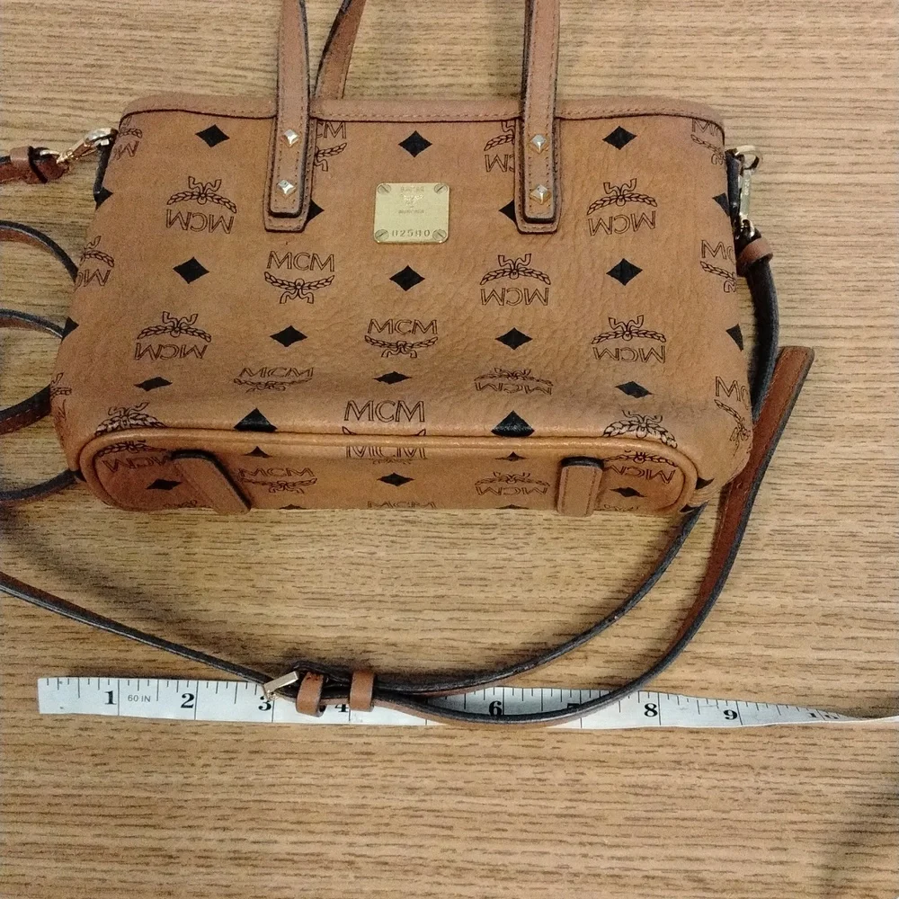 MCM Mini Anya Top Zipper Shopper Tote - Picture 7 of 8